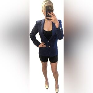 Vintage 1980’s Georgio Saint Angelo Blue Blazer Small